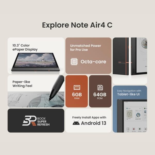 BOOX Note Air4 C - ePaper Notepad - Image 6